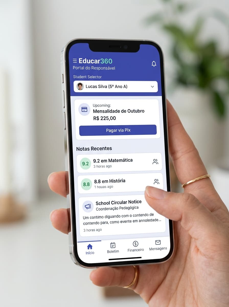 Portal dos Pais no Smartphone